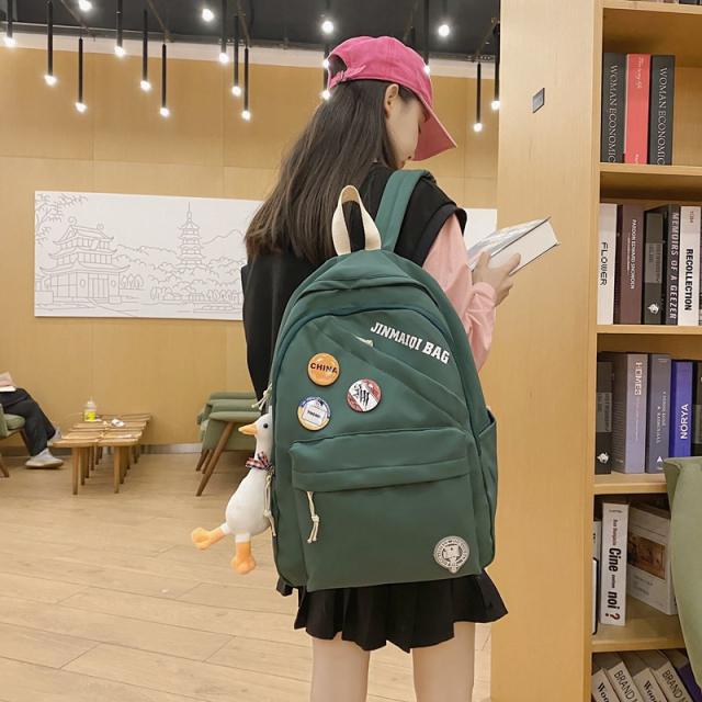 Korean fashion large capacity nylon casual backpack