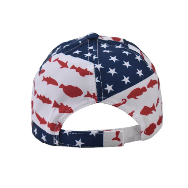 New American flag cotton baseball cap