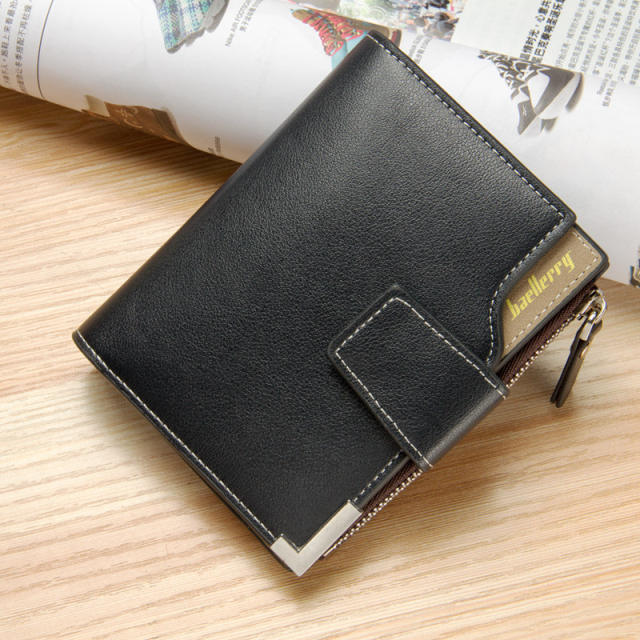 Multifunction zipper three fold purse