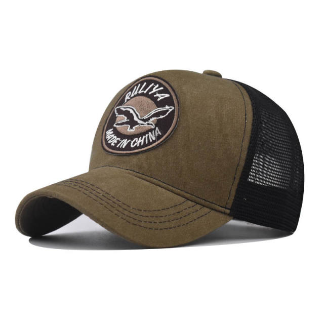 New Eagle logo cotton mesh baseball cap