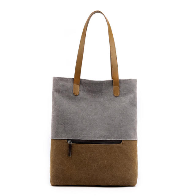 Casual travel canvas tote bag