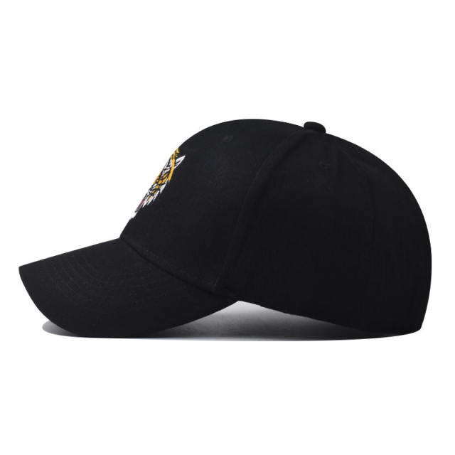 New Tiger head embroidered cotton baseball cap