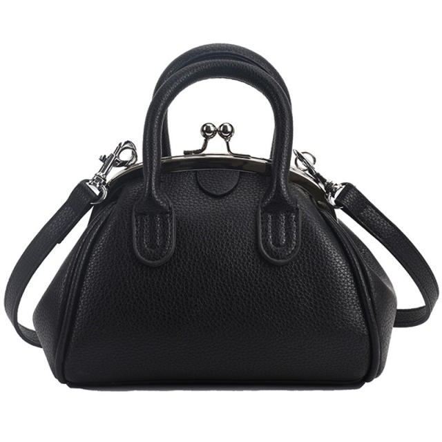 Solid color chic handbag