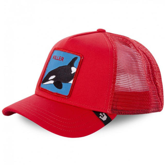 Animal baseball cap cartoon sunscreen mesh embroidery