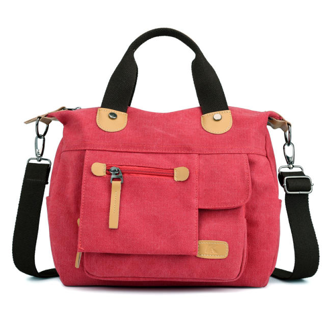 Vintage fashion canvas handbag