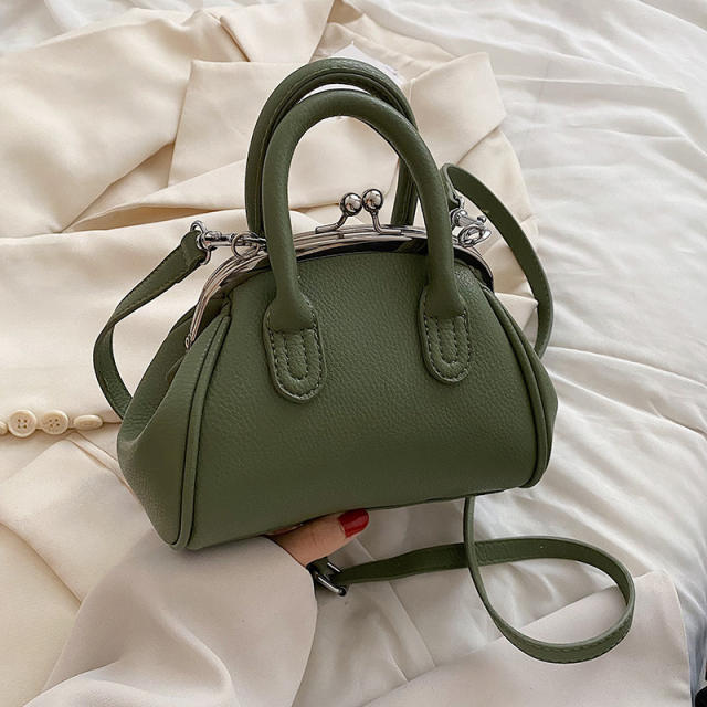 Solid color chic handbag