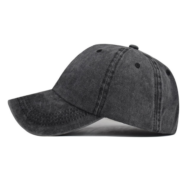 Simple solid color high ponytails baseball cap
