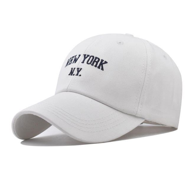 Fashion NEW YORK letter embroidered cotton baseball cap