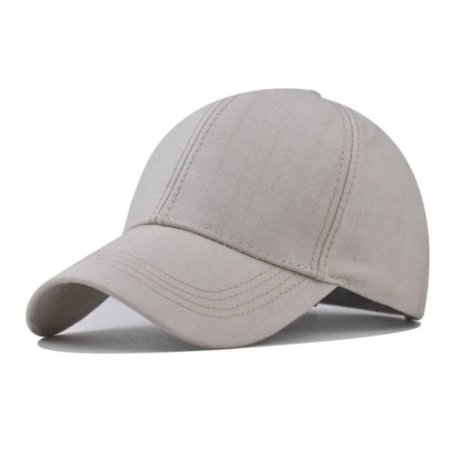 New solid color cotton baseball cap