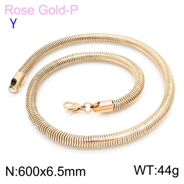 304L stainless steel snake chain necklace