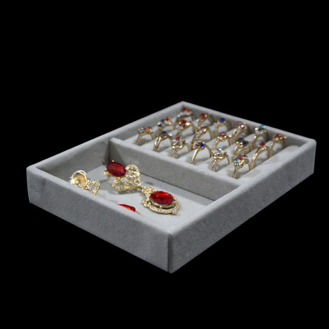 Velvet jewellery storage box