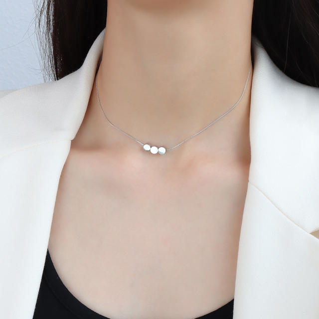 Stainless steel choker necklace