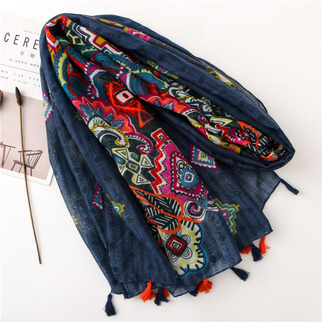 Spring and Summer new bohemian style yarn scarf