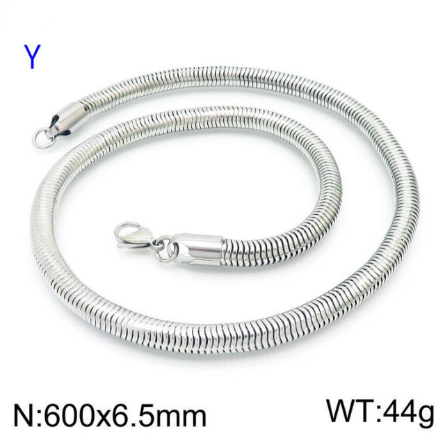 304L stainless steel snake chain necklace