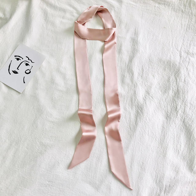 200cm super long plain color skinny neckerchief