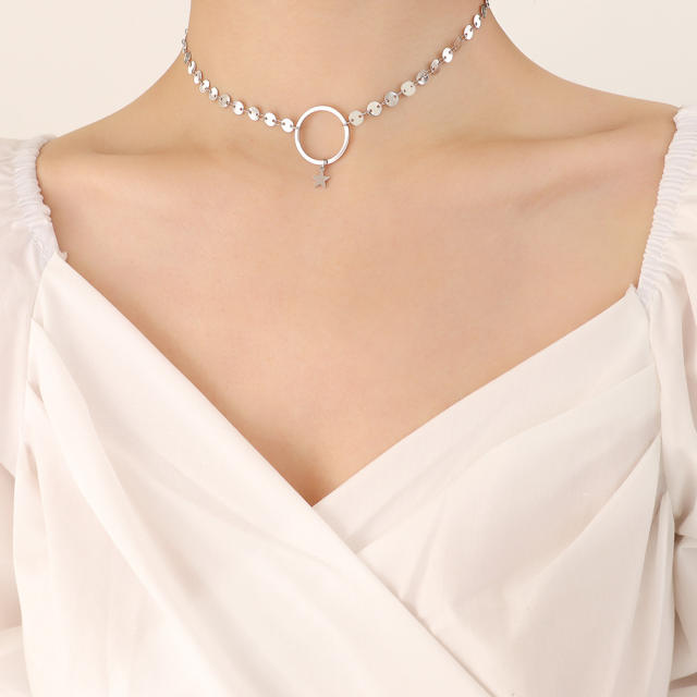 Stainless steel necklace chokers