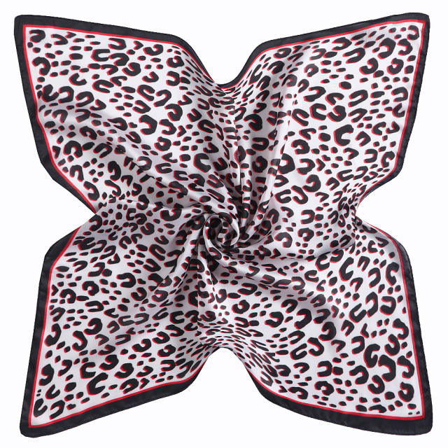 53cm leopard grain square scarves