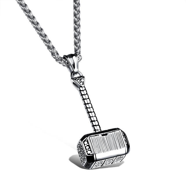 Personalized quake pendant stainless steel necklace