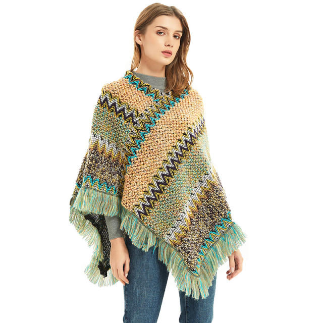 National design corchet shawl scarf for women