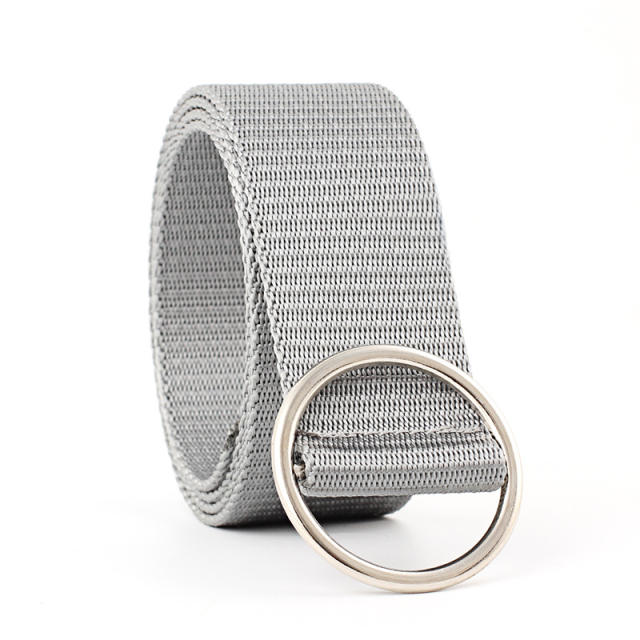 Canvas ring buckle belt