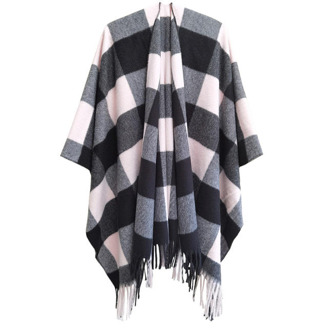 Occident fashion classic plaid pattern warm shawl scarf