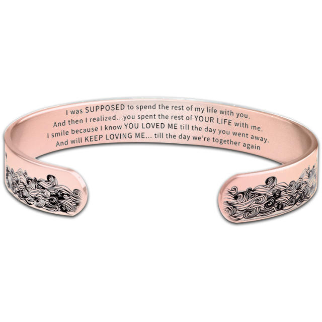 I was supposed Memorial Day gift stainless steel bangle