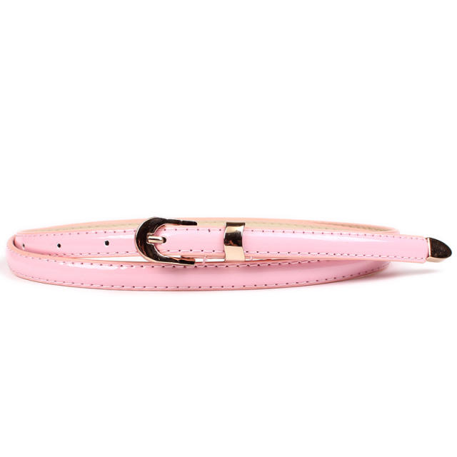 Hot sale colored skinny knot belt