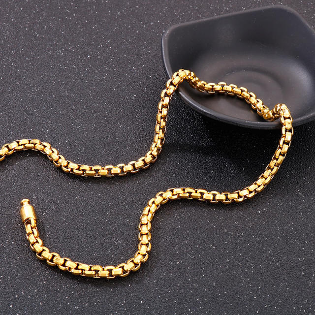 Hiphop Stainless steel chain necklace for man