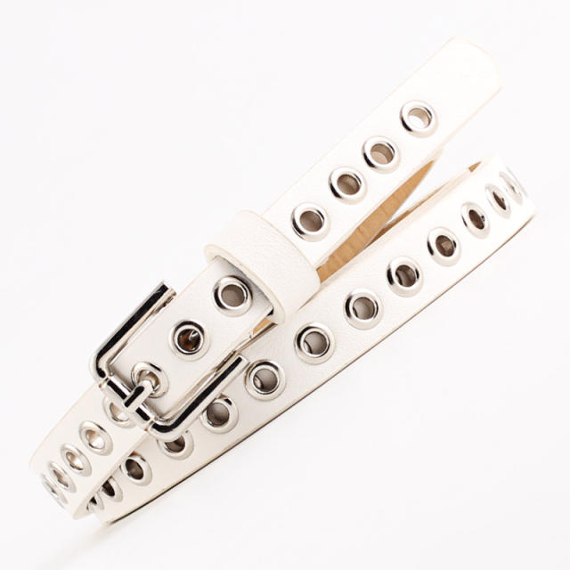 Punk PU leather buckle belts