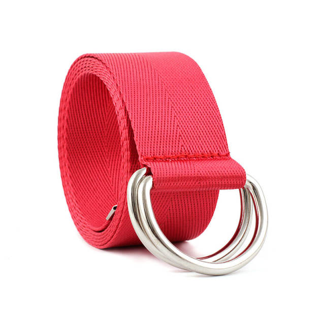 Summer canvas D ring belt