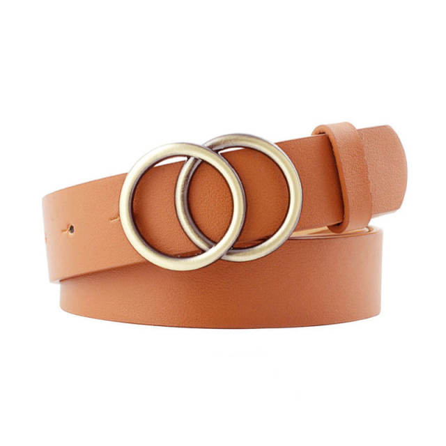 Double ring buckle belts
