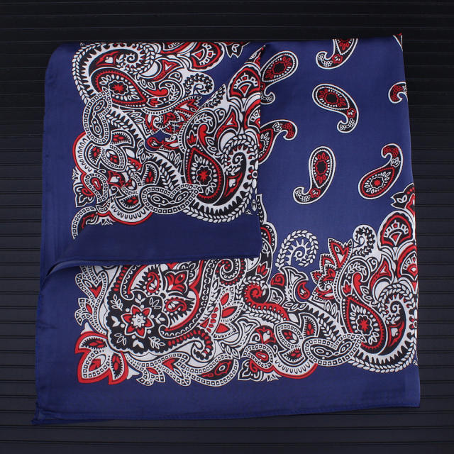 55cm paisley pattern square scarf