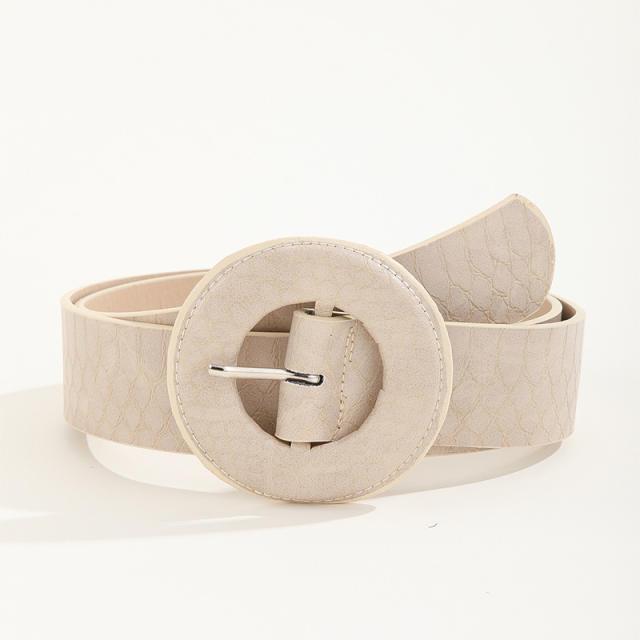 Occident fashion round bukle belt for women