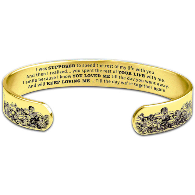I was supposed Memorial Day gift stainless steel bangle