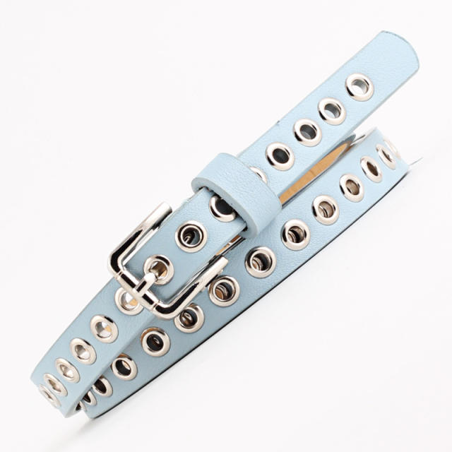 Punk PU leather buckle belts