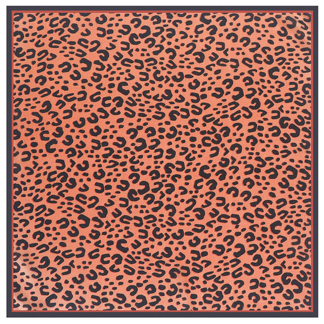 53cm leopard grain square scarves