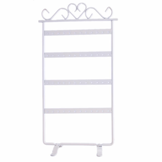 Metal feeling 4 color 48 hole earring display stand