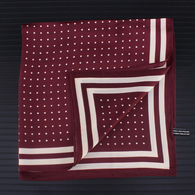 55cm concise polka dots square scarves