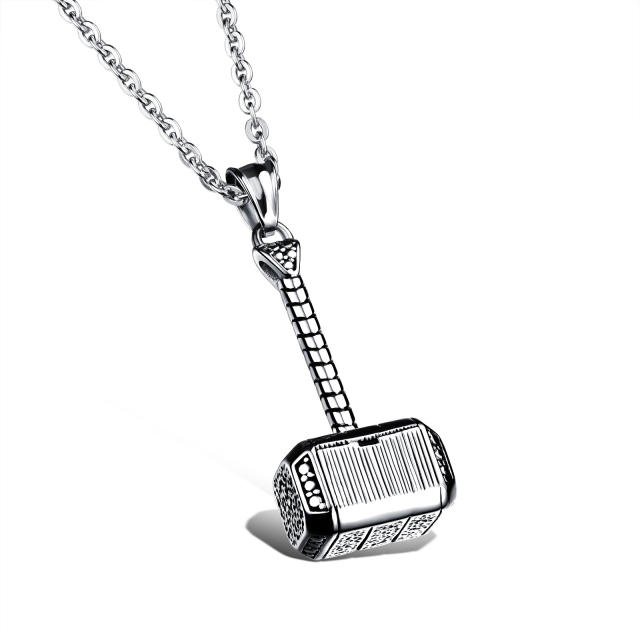 Personalized quake pendant stainless steel necklace