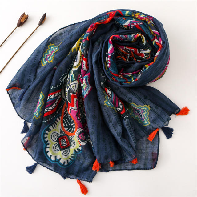 Spring and Summer new bohemian style yarn scarf