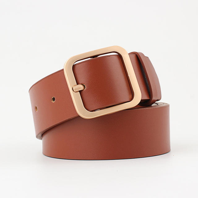 Square buckle belts for women