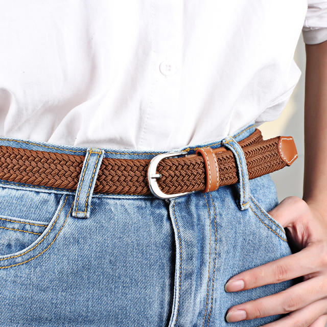 Easy match braided belts for women