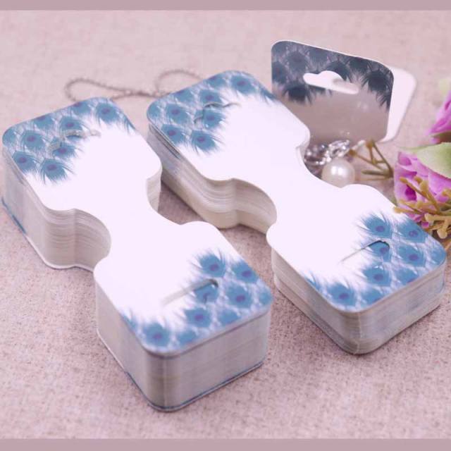 100pcs color printing jewelry cards