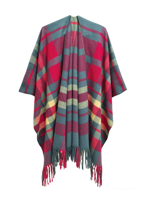 Occident fashion classic plaid pattern warm shawl scarf