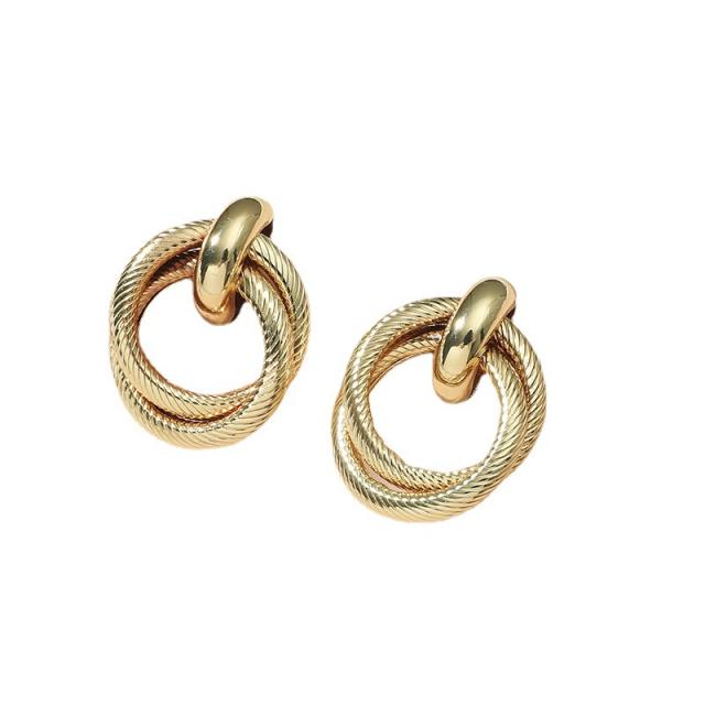 Multi-layer hoop earrings