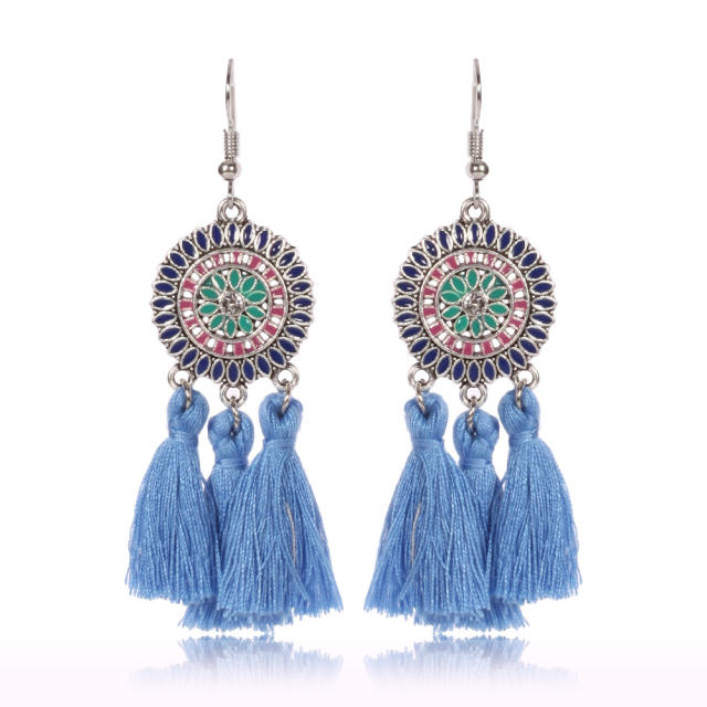 Fashion thread tassel earrings