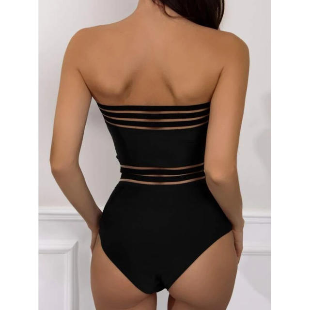 Off shoulder sexy one piece swimwear