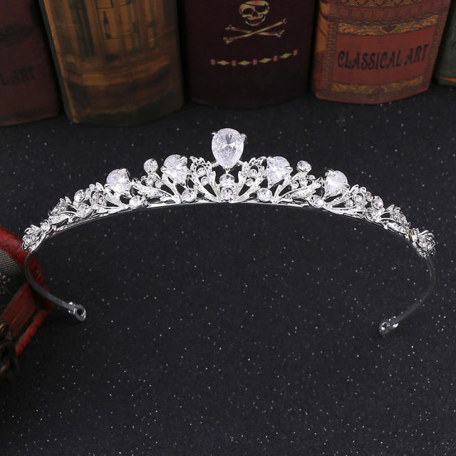 Korean fashion rhinestone bridal hair crown