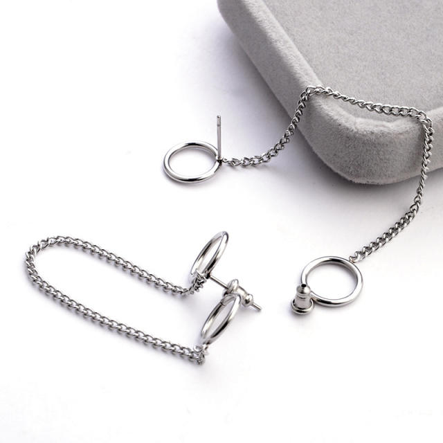 Stainless steel threader earrings