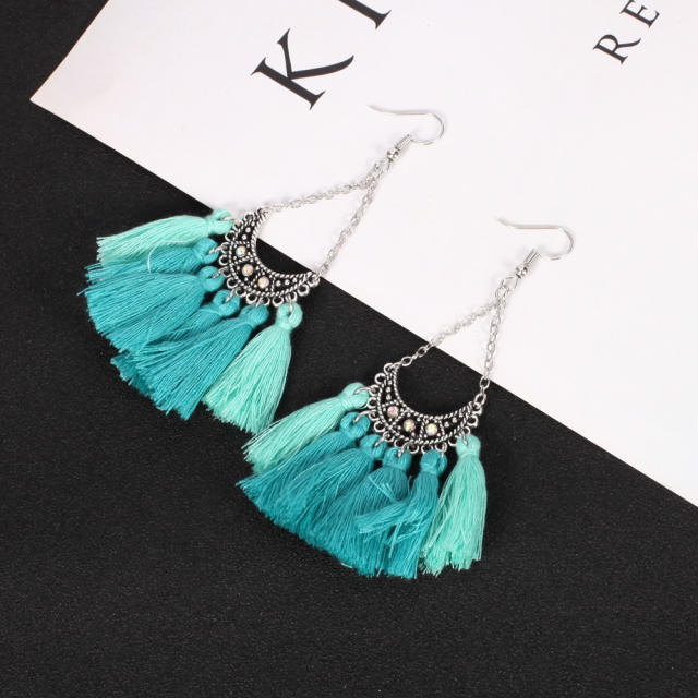 Fashion thread tassel earrings